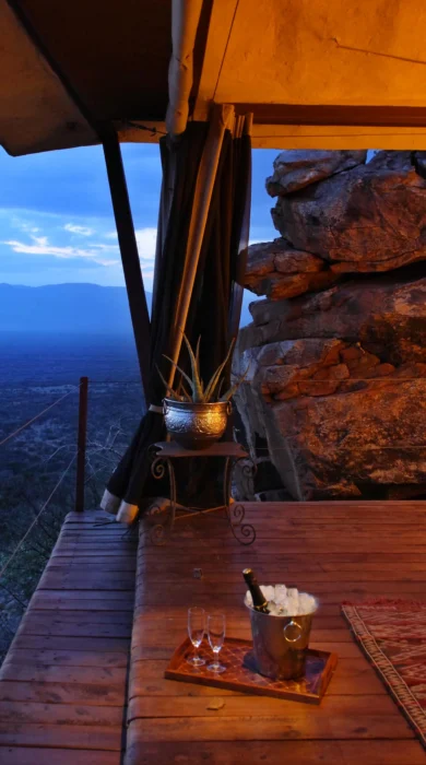 saruni samburu bedroom lookout kenya yellow zebra safaris