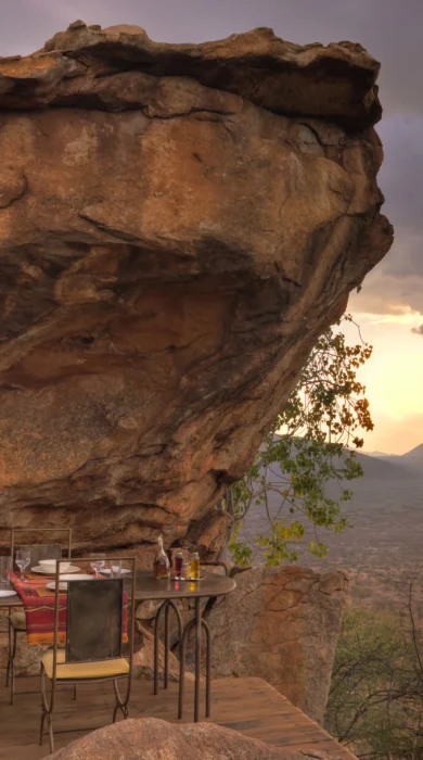saruni samburu dining lookout kenya yellow zebra safaris