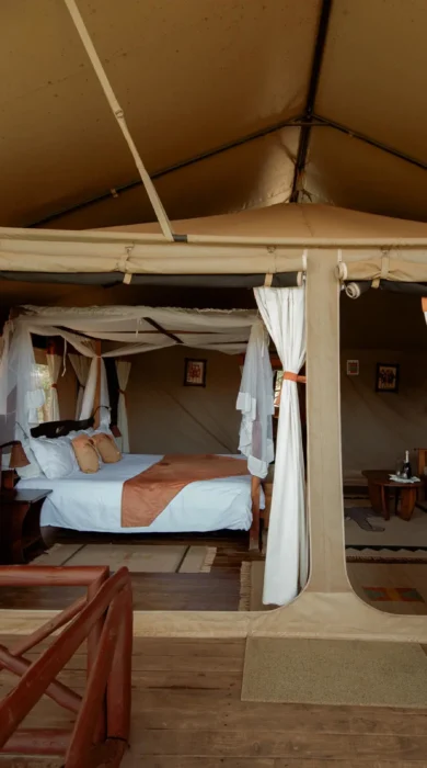 tent interior, elephant bedroom camp, Samburu, Kenya
