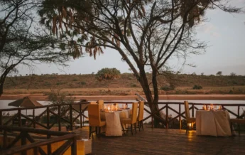 dining area, elephant bedroom camp, Samburu, Kenya