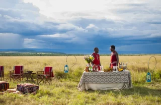 Sundowners, Naibor Camp, Maasai Mara Nature Reserve, Kenya