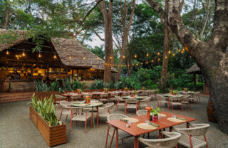 bar area at rivertrees country inn, arusha, tanzania - Yellow Zebra Safaris