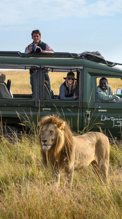 lion safari govenors private camp kenya