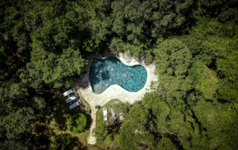 Pool aerial Sanctuary Olonana