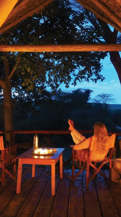 tent terrace basecamp maasai mara kenya yellow zebra safaris
