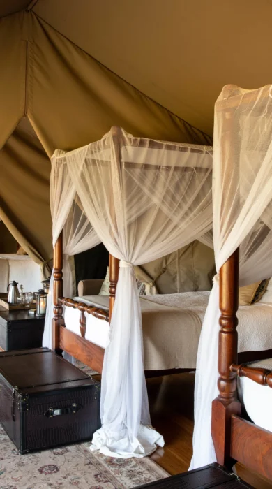 sand rivers tanzania double beds