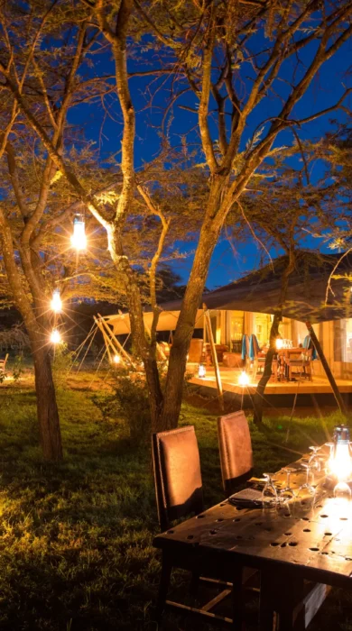 night dining, mara expeditions, maasai mara, kenya
