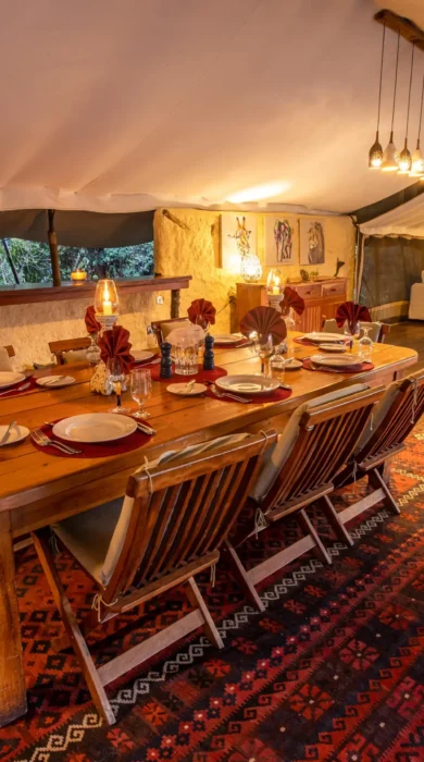 Dining, Offbeat Mara Camp, Maasai Mara, Kenya