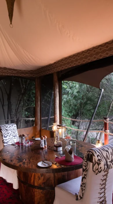 private dining, mara plains camp, greater mara, kenya