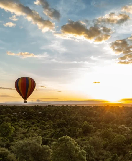 Hot Air Ballooning, Angama Mara, Masaai Mara, Kenya