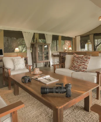 Lounge, Kicheche Mara, Greater Mara Conservancies, Kenya