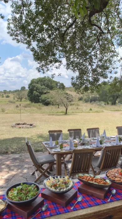 Bush Breakfast, Kicheche Mara, Greater Mara Conservancies, Kenya