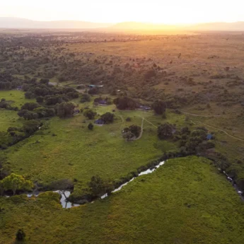 Aerial, Kicheche Mara, Greater Mara Conservancies, Kenya