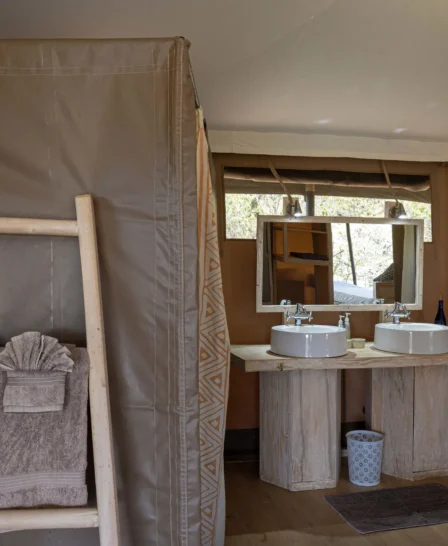 Bathroom, Kicheche Valley, Greater Mara Conservancies, Kenya