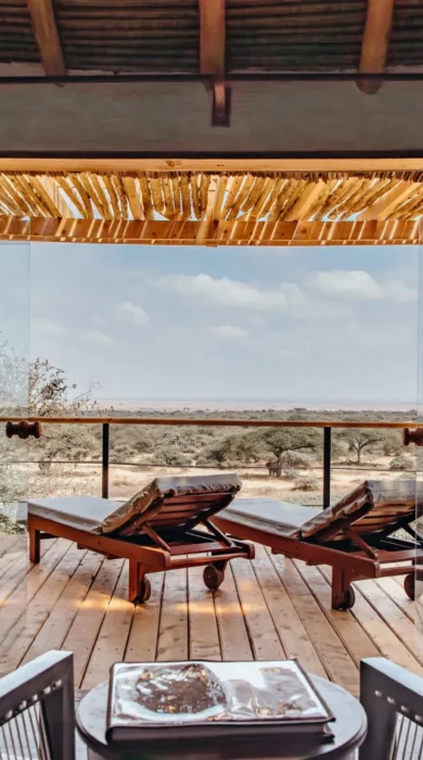 Deck, OI Donyo Lodge, Amboseli, Kenya