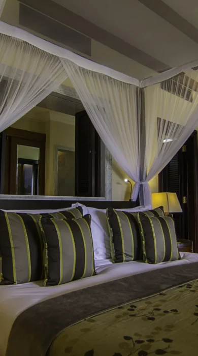 Hemingways Nairobi Kenya double bed yellow zebra safaris