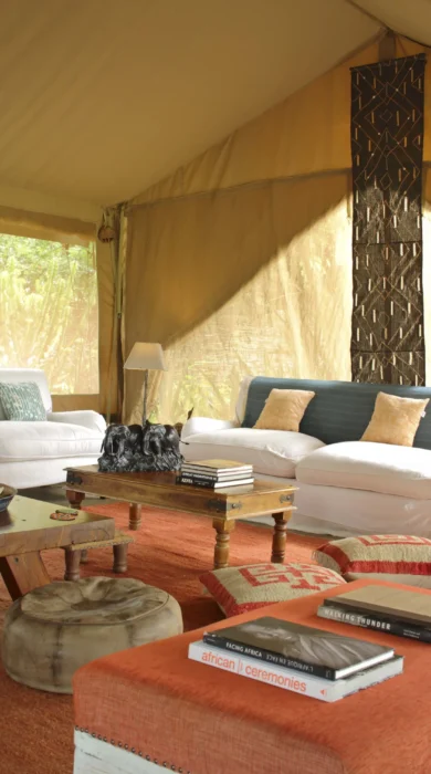 karisia tumaren camp sofa area yellow zebra safaris