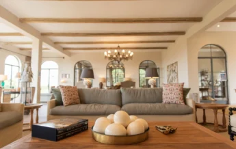 Lounge area at Governors Mugie House, Kenya