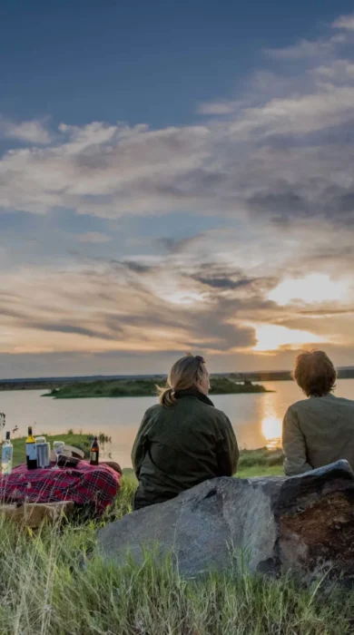 Sundowner activites at Governors Mugie House, Kenya