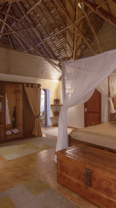 chui lodge duluxe bedroom kenya yellow zebra safari