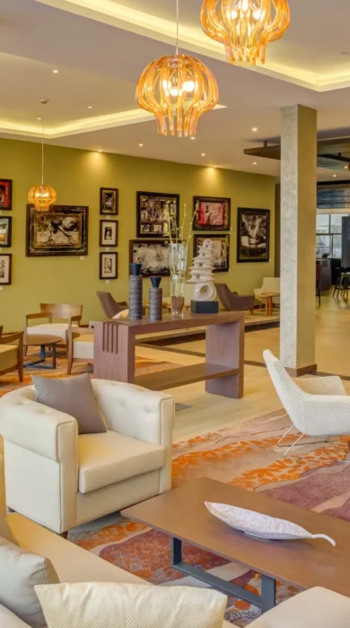 lounge area, tamarind tree hotel, nairobi, kenya