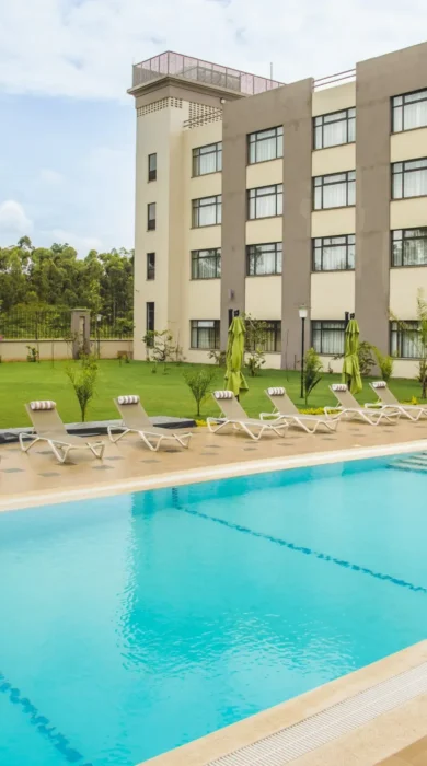 pool area, tamarind tree hotel, nairobi, kenya