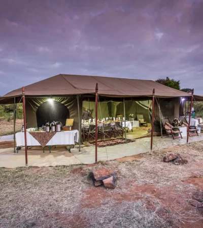 tent exterior, siruai mobile camp, laikipia, kenya
