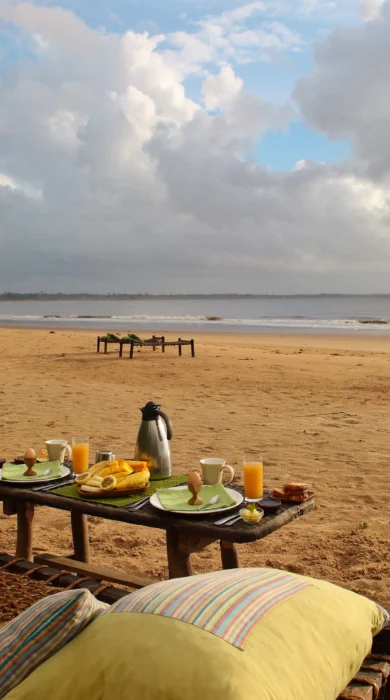 beach breakfast, malindi and watamu beach, kenya