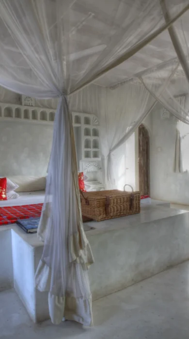 msambweni beach house bedroom yellow zebra safaris