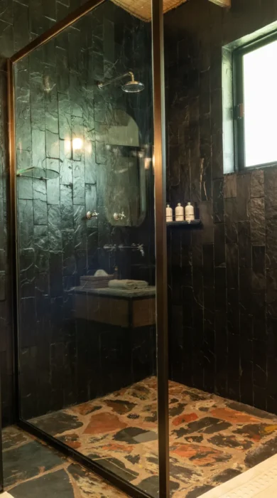 Bathroom, Wilderness Bisate, Volcanoes NP, Rwanda