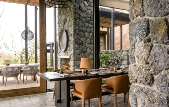 Singita Kwitonda Lodge Dining Area 3 rwanda yellow zebra safaris