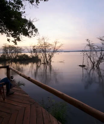 Ruzizi Deck at sunrise