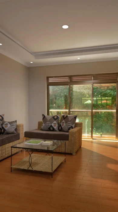 heaven boutique lounge area rwanda yellow zebra safaris