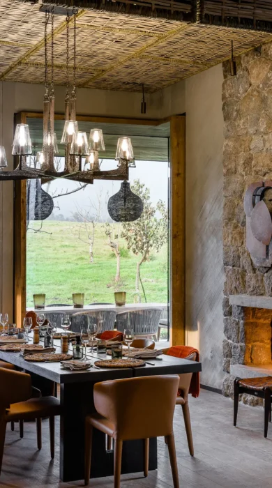 singita kataza house rwanda dining yellow zebra safaris
