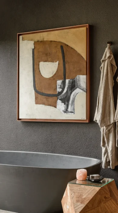 singita kataza house rwanda bathroom yellow zebra safaris