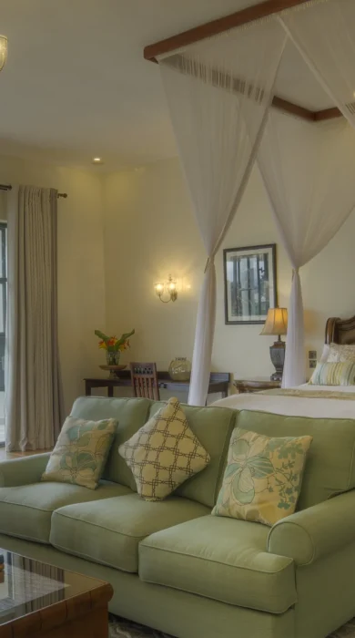 the bishops house double bedroom rwanda yellow zebra safaris