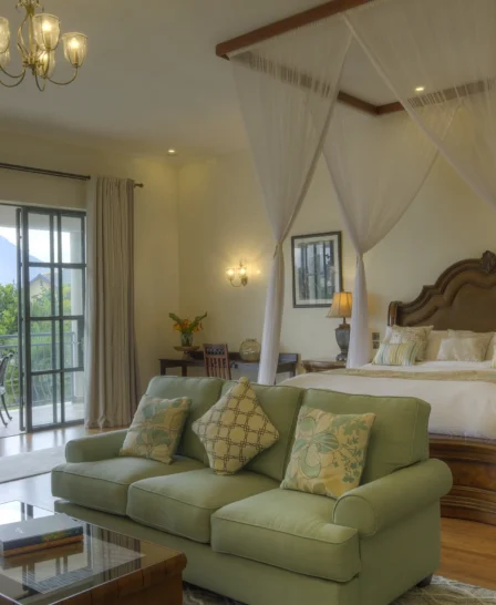 the bishops house double bedroom rwanda yellow zebra safaris