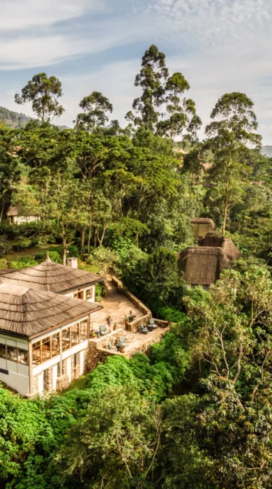 Aerial, Bwindi Lodge, Queen Elizabeth Np, Uganda