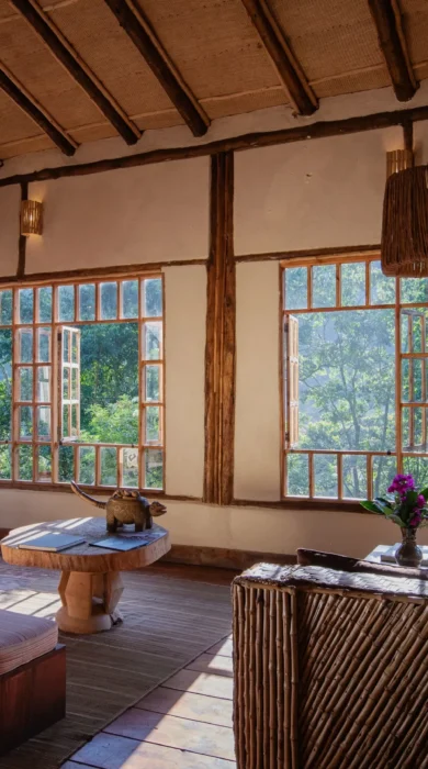 Lounge, Bwindi Lodge, Queen Elizabeth Np, Uganda