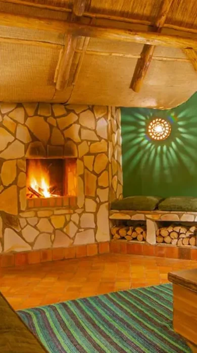 Fireplace, Primate Lodge, Kibale National Park, Uganda