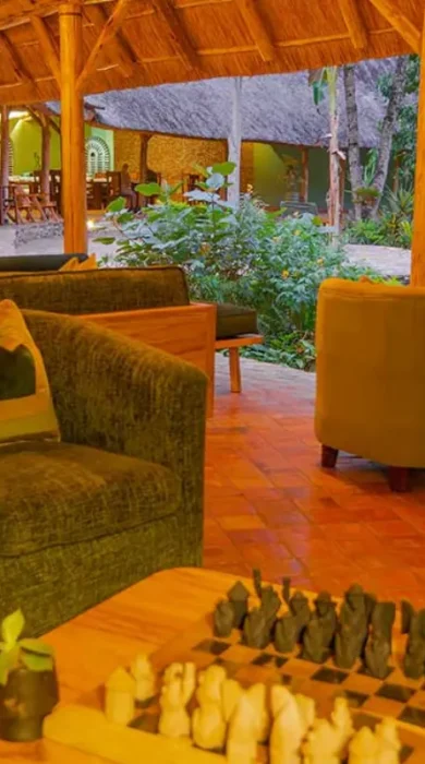 Seating Area, Primate Lodge, Kibale National Park, Uganda