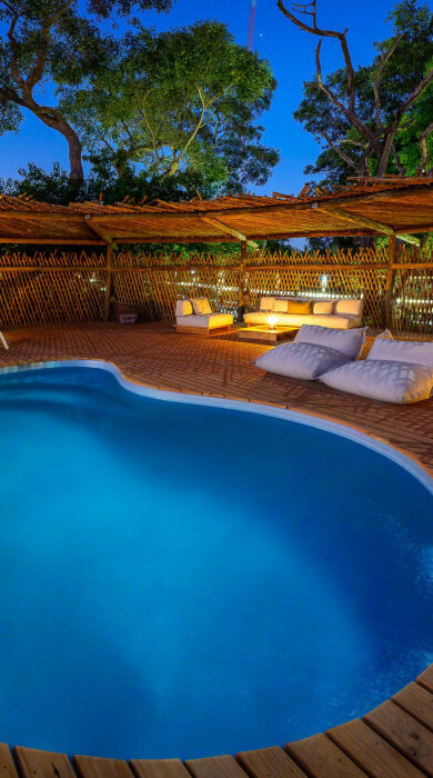 pool at kanana, okavango delta, botswana - Yellow Zebra Safaris