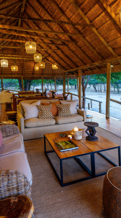 lounge, dinaka, kalahari, botswana - yellow zebra safaris