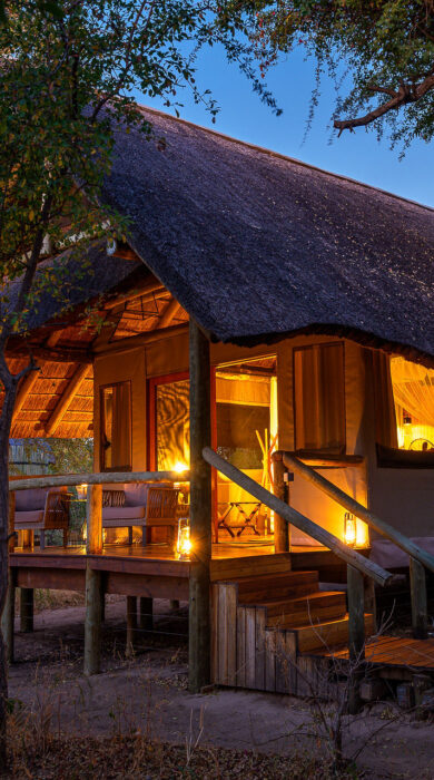 exterior of camp, dinaka, kalahari, botswana - Yellow Zebra Safaris