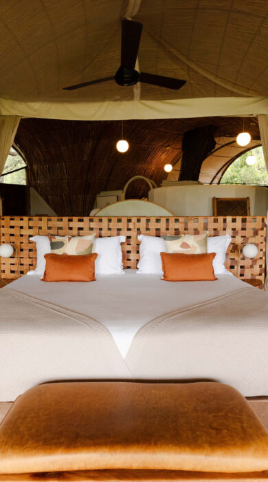 bedroom, okuti camp, moremi, botswana - Yellow Zebra Safaris