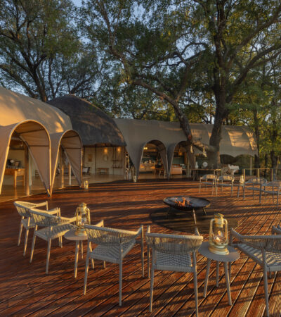 boma at okuti camp, moremi, botswana - Yellow Zebra Safaris