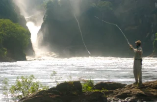 fishing at murchison falls national park, uganda safaris