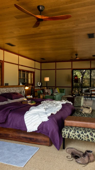 suite interior, tanda tula safari camp, timbavati private game reserve, south africa