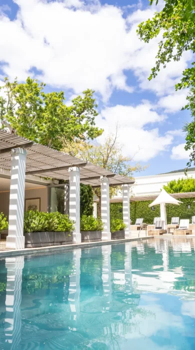 hotel pool, steenberg hotel, cape town, south africa