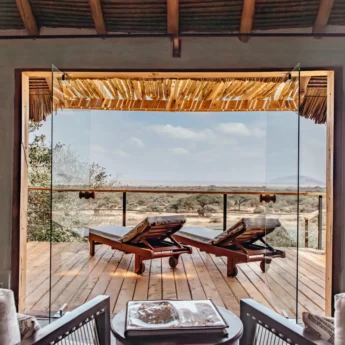 Deck, OI Donyo Lodge, Amboseli, Kenya